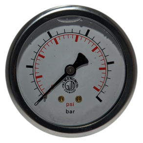 Gauge SS304 Back Mount 0+400Bar 1/4 63mm - 0 +400 Bar 1210162
