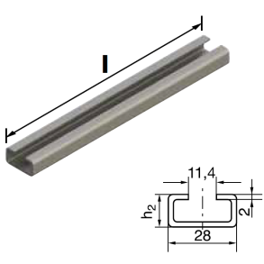 Almindelig Breskinne - 11mm. hj - 2mtr. lang  1901502