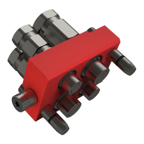 Multi Faster - Hanpart - 4 udtag -  2x1/2