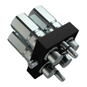 Multi Faster - Hanpart - 4 udtag -  3/4