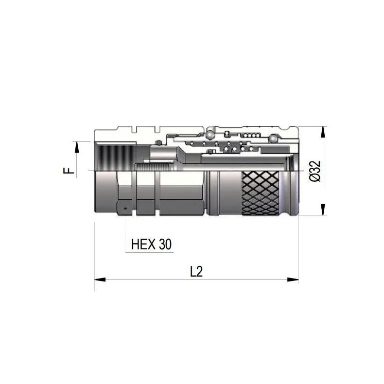 FLATFACE ISO-16028 1/2" FEMALE  1241571