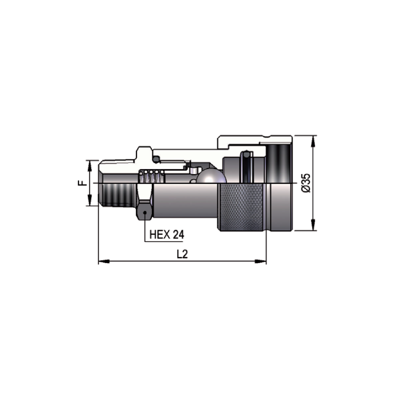 DNP LYNKOBLING 3/8"NPT    HUN > 9820979606  1219541