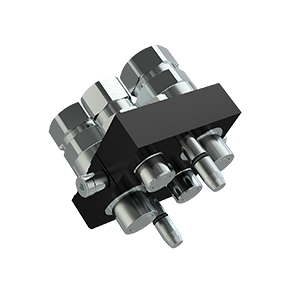 Multi Faster - Hanpart - 4 udtag -  2x1/2