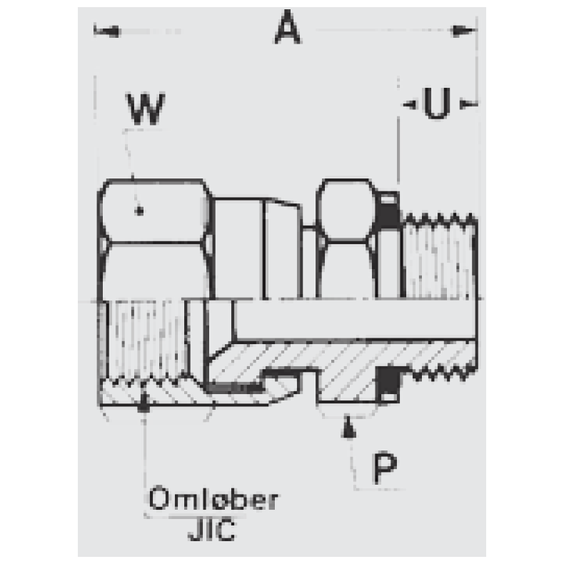 LIGE INDSKR. JIC 1.1/16-12- BSP 3/4" > 9460301212  1207782
