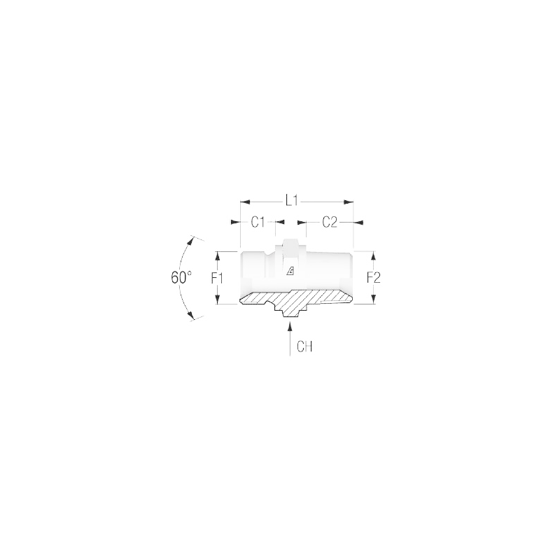 BRYSTNIPPEL 2" X 2" P/T. > 2540303232  1203779