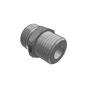 GE08LL-RK-1/8 - Straight DIN24� Male GE08LL BSPT 1/8