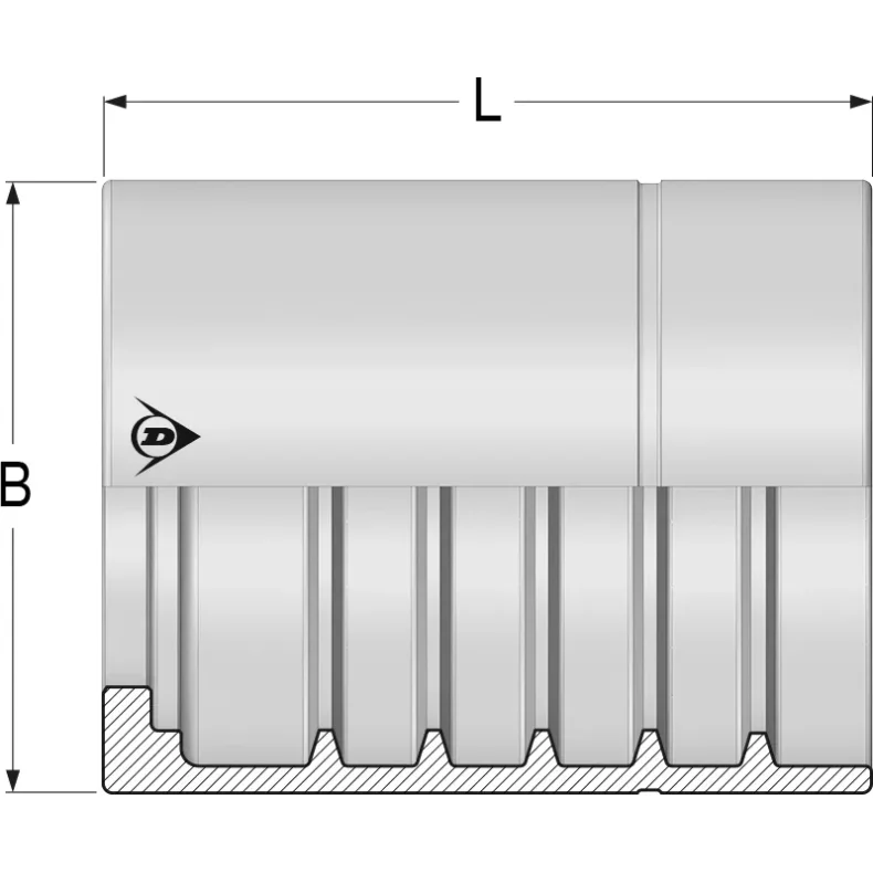 3/4" Kappe 4 Lags interlock