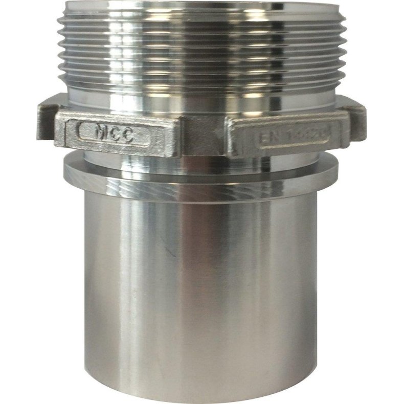 Slangestuds nippel BSPP syrefast 3"